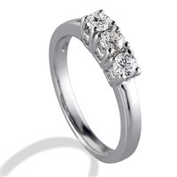 Anello Gemoro Donna Trilogy in Oro bianco Diamante FT061BIA55-12